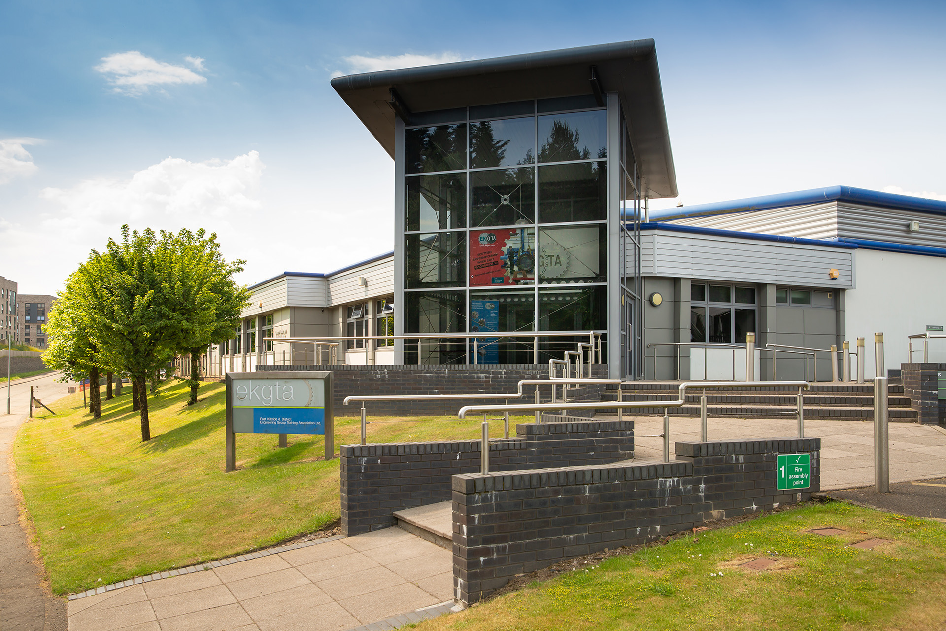 East Kilbride Group Training Association training centre building exterior